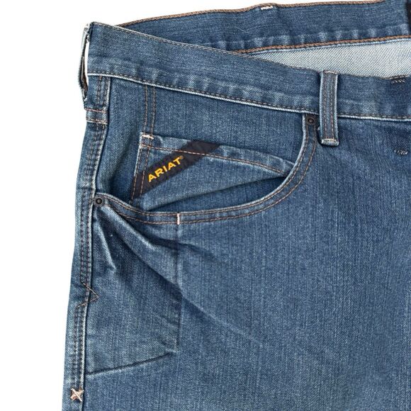 Ariat M4 Rebar Relaxed Boot Cut Jeans Mens 48x34 Workwear Classic Outdoor - Picture 2 of 9